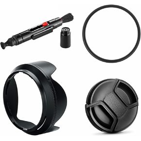 HB-101 HB101 Bayonet Lens Hood Cap UV Filter for Nikon Z DX 18-140mm VR Lens on ZFC Z30 Z50 Z9 Z8 Z5 Z6 Z7 II Z6II Z7II Camera