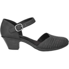 Easy Street Women's Justina Heeled Sandal, Black, 7