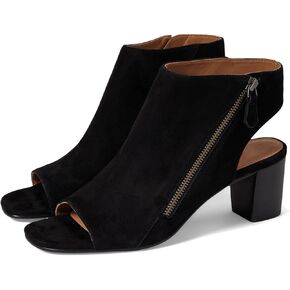 LEHOOR Women Chunky Heel Open Toe Booties Sandals Side Zipper Sandal Booties Cut Out 2 inch Block Stacked Heels Ankle Boots Peep Toe Backless Matte Casual Summer Booties 4-11 M US