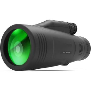 Monocular Telescope, 12x50 Monocular Telescope, HD High Power Life Waterproof Monocular Compact with Smartphone Adapter BAK4 Prism Lens Monocular for Adult Bird Watching Outdoor Travel