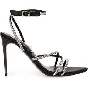 Dare Me Rhinestone Embellished Stiletto Sandals in Saudi Arabia