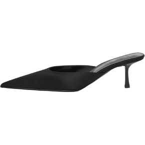 Fashion Kitten Heel Mules for Women Slip On Mules Backless Kitten Heel Pointed Toe Wedding Party Dress