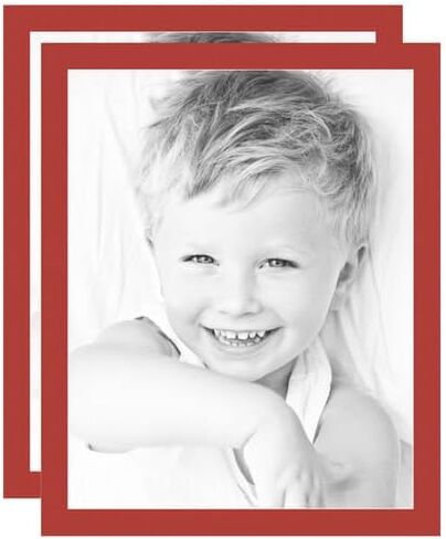 22x28 Deep Red/Deep Red Custom Mat for Picture Frame with 18x24 Opening Size (Mat Only, Frame NOT Included) - 2 Pack in Kuwait