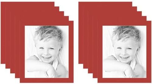22x28 Deep Red/Deep Red Custom Mat for Picture Frame with 18x24 Opening Size (Mat Only, Frame NOT Included) - 2 Pack in Kuwait