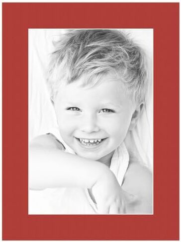 22x28 Deep Red/Deep Red Custom Mat for Picture Frame with 18x24 Opening Size (Mat Only, Frame NOT Included) - 2 Pack in Kuwait