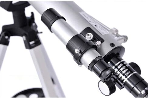 Children Sky Telescope for Astronomy 60mm Adults Travel Scope Outdoor Kids Monocular Space Refractor with 3 Eyepieces Finder Moon Lens Aluminum Tripod Nice Family (White) in Saudi Arabia