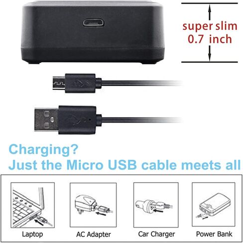 Kastar NP-BX1 LCD Triple USB Battery Charger Compatible with Sony HDR-AS50 Action Cam, HDR-AS50R, HDR-CX240, HDR-CX240E, HDR-CX405, HDR-CX440, HDR-GW66, HDR-GWP88, HDR-MV1, HDR-PJ240 Camera in Saudi Arabia