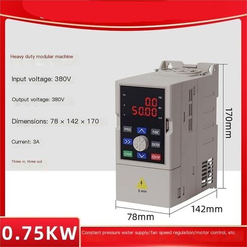 Three-Phase 380V Inverter 1.5/2.2/5.5/7.5/11/22KW Speed Regulator to 220(0.75kw) in Kuwait