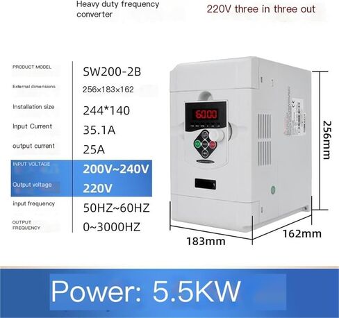 Three-Phase 220V Inverter Motor Speed Regulation 2.2/7.5KW/11/15 kW 22(11KW) in Kuwait