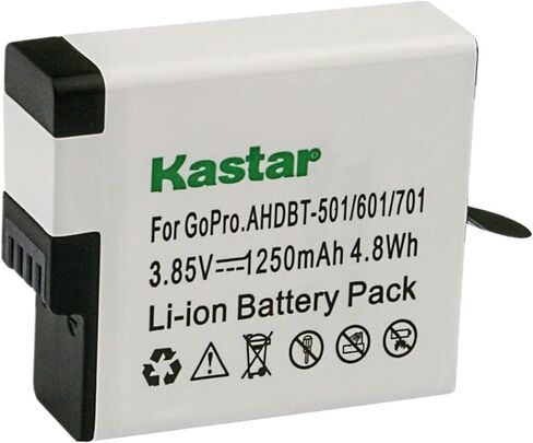 Kastar 3-Pack Battery Prategle for GoPro Hero 6 HD Black ، Hero6 Silver ، Hero 6 HD Silver ، Hero 7 Action Camera ، Hero7 Black ، Hero 7 HD Black ، Hero7 Silver ، Hero 7 HD Silver Sport Camera in Kuwait