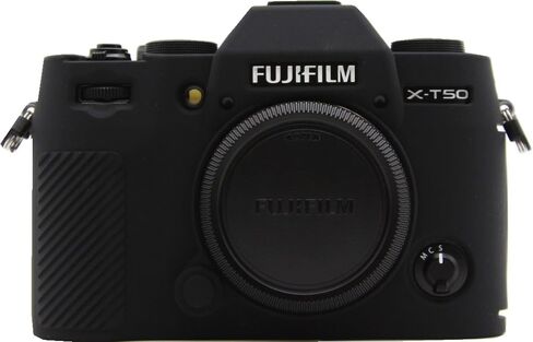 X-T50 Camera Case, BMAOLLONGB Fullbody Thin Lightweight Silicone Camera Skin Body Rubber Cover Case for Fujifilm X-T50 XT50 (Black, Smooth) in Saudi Arabia