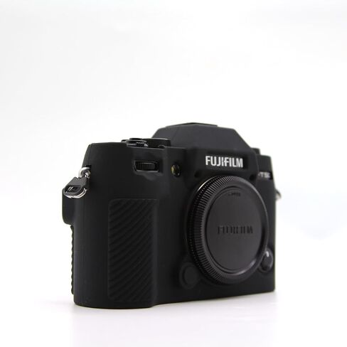X-T50 Camera Case, BMAOLLONGB Fullbody Thin Lightweight Silicone Camera Skin Body Rubber Cover Case for Fujifilm X-T50 XT50 (Black, Smooth) in Saudi Arabia
