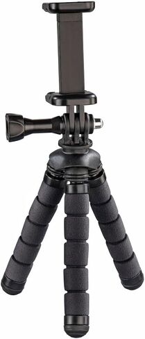Hama 4609 Flex Mini Tripod for Smartphone and GoPro, 14cm, Black in Saudi Arabia
