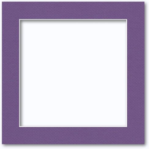 10x10 Matting for 8x8 Photograph or Artwork 4-Ply Bevel Cut Acid Free Matboard for picture framing (French Blue) in Kuwait