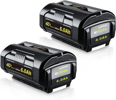 2p 6.0ah استبدال ليثيوم أيون لـ Ryobi 40v بطارية متوافقة مع بطارية Ryobi OP4040 OP40401 OP4026 OP40261 OP4050 OP40201 OP40601 in Saudi Arabia