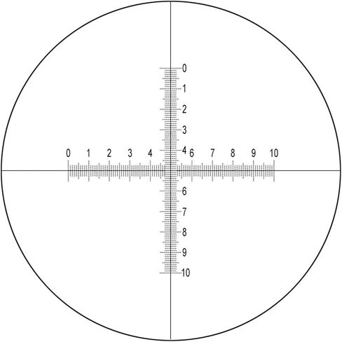 Eyepiece Micrometer Cross Ruler Scale DIV 0.1mm Calibration with Different Diameters for Microscope Microscope Accessories(Diameter 27mm) in Saudi Arabia