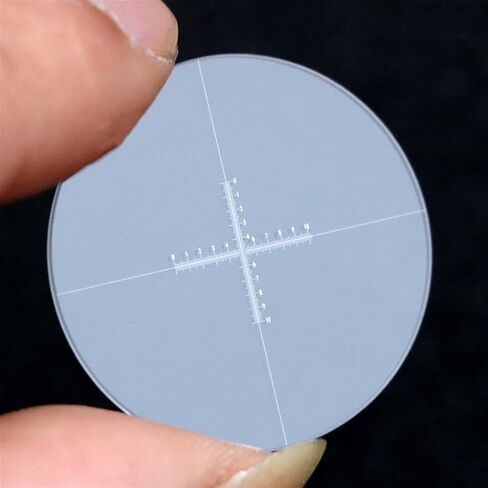 Eyepiece Micrometer Cross Ruler Scale DIV 0.1mm Calibration with Different Diameters for Microscope Microscope Accessories(Diameter 27mm) in Saudi Arabia
