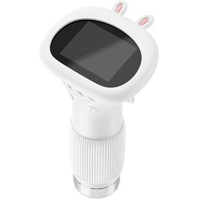 MAVIS LAVEN Handheld Microscope 1000X, Handheld 2MP 2in Screen Real Time HD Imaging Portable Microscope, 8 LEDs, with Adjustable LED Light, for Education (White)