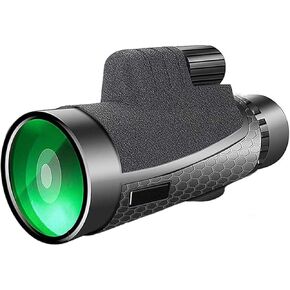 Portable Binoculars High Power 12x50 Monocular Telescope, High BAK4 Prism Lens Monocular Telescope Compact with Life Waterproof Monocular with Smartphone Adapter and Tripod for Bird