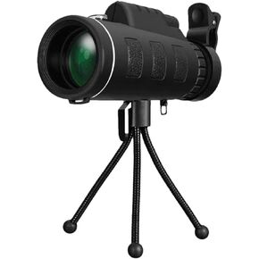 Portable Binoculars High Power Monocular 40x60 High Monocular Telescope for Bird Watching with Tripod for Bird Watching Camping