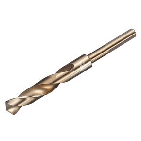 Uxcell 13.5mm بتات بت 10 مم مخفضة شانك 3-flat M2 فولاذ عالي السرعة تويست الذهب الانتهاء