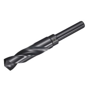 uxcell 26mm Drill Bit 1/2" Reduced Shank 3-Flat M2 High-Speed Steel Twist Nitriding Black 135° Bits for Hard Metal Stainless Steel,1pcs