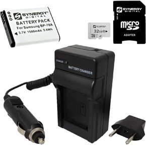 Synergy Digital Camera Accessory Kit, Compatible with Samsung WB35F Digital Camera Includes: SDBP70A Battery, SDM-1516 Charger, SY-MSD32GB Memory Card