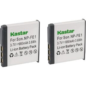 Kastar Battery 2-Pack Replacement for Sony NP-FE1 and Sony DSC-T7 DSC-T7/B DSC-T7/S DSC-P2 DSC-P3 DSC-P5 DSC-P9 DSC-P7 Digital Camera