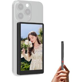 MAGEX Phone Vlog Selfie Monitor Screen, 4" Wireless Magnetic Selfie Screen for iPhone Android Back Camera Monitor for 4K Recording Selfie Vlog Live Stream TikTok, WiFi Uninterrupted