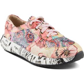 Spring Step L'Artiste Women's Cabaret Sequin Leather Fashion Sneakers - Stylish Comfort with a Sparkling Touch