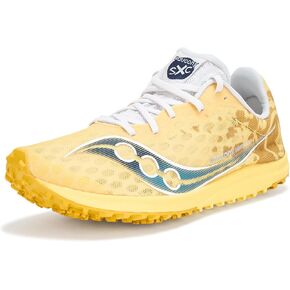 Saucony Women's Kilkenny XC 9 Flat Sneaker, Finch/White, 6.5