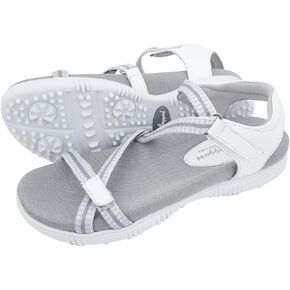 Sandbaggers Galia Women's Golf Sandals (10, White)