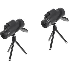 2 Sets Spotting Telescope Portable Telescope Telephoto Lens for Phone Bird Watching Monocular Portable Monocular Sightseeing Monocular Bird Watching Mirror Plastic Travel Sports