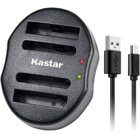 Kastar Dual USB Charger for NB-4L, CB-2LV and ELPH 100 HS, 310 HS, 300HS, 330HS, Powershot SD1400 is, SD750, SD1000, SD600, SD1100 is, SD630, SD400, SD450, SD780, VIXIA mini