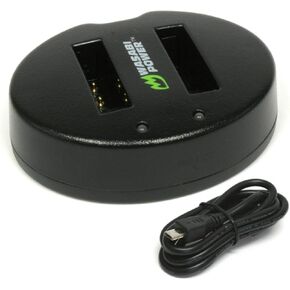 Wasabi Power Dual USB Battery Charger Compatible with Nikon EN-EL12, MH-65