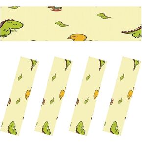 Fluorescent Light Covers for Ceiling Lights Cute Dinosaurs Tropic Plants Funny Cartoon Dino Seamless Easy to Install Magnetic Light Filter for Classroom Office Hospitals School Home