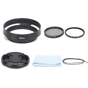 aqxreight 6 in Camera CPL Lens Kit Lens Flower Hood with Bag for Camera Lens58mm the and Impurities C CPL Kit HoodUV KitCamera KitUV (58mm)