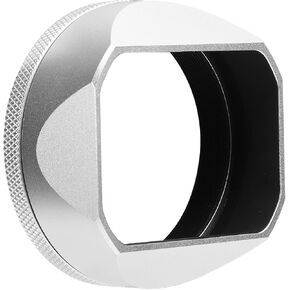 Camera Lens Hood LH X54 Silver Metal Square Lens Hood Shade with Cover for X100VI X100V X100F X100SX100 X70