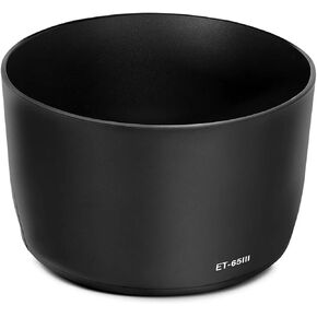 ET-65III Lens Hood Replacement for Canon EF 85mm f/1.8 USM, EF 100mm f/2.0 USM, EF 135mm f/2.8 SF, EF 100-300mm f/4.5-5.6 USM