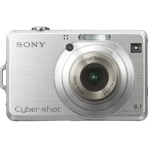 Sony Cybershot DSC-W100 8.1MP Digital Camera with 3x Optical Zoom, Silver (Renewed)