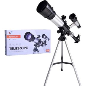Portable Refractor Telescope 50mm Aperture 360mm Kids & Adults Mount Astronomical Refracting Telescope Fully-Coated Glass Optics