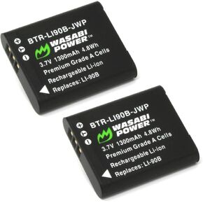 Wasabi Power Battery for Olympus LI-90B, LI-92B (2-Pack)