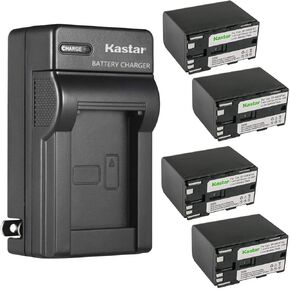 Kastar 1-Pack Battery and AC Wall Charger Replacement for Canon XF300, XF305, XH-G1 HDV, XH-G1S, XH-G1S HD, XL-H1A, XL-H1S, XL-H1S HD Camera, Canon BP-970 BP-970G BP-975 Battery