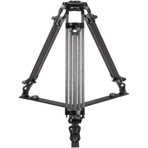 SIRUI BCT 2203 Broadcast Tripod with Bag Without Head (10x Carbon 75 mm Level Ierhalb Bowl Height 160 cm, Weight 3.7 kg/Maximum Load 10 kg/Black