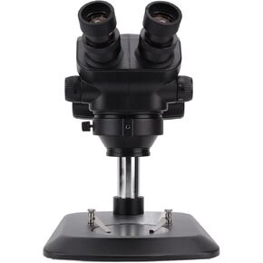 Black Binocular Stereo Microscope Set with Light Source Eyepiece 10X Binocular Microscope Kit 100‑240V (US Plug 100-240v)
