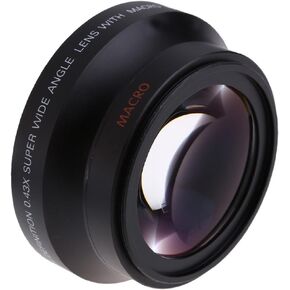 Andoer 67mm Digital High Definition 0.43×SuPer Wide Angle Lens With Macro Japan Optics for Canon Rebel T5i T4i T3i 18-135mm 17-85mm and Nikon 18-105 70-300VR