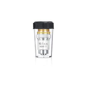 10X Objective Brass Achromatic 195 Objective Lens Clear Standard 20mm Thread Biological Microscope Objective Telescope Accessories, Sliver Color