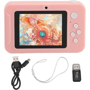 Compact Digital Camera, 1080P 40MP HD Dual Recording Camera with 2.4 Inch Screen 8X Digital Zoom, Portable Auto Focus 4K Digital Camera for Outings Friends Parties (Roseate)