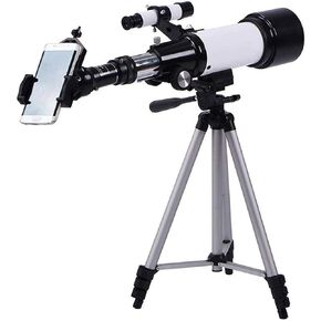 Telescopes for Astronomy Portable 70Mm Refractor Telescope for Beginners and Kids with Tripod 3X Barlow Lens and Finder Scope for Observe Landscape Nice Family