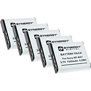 Synergy Digital Digital Camera Batteries, Compatible with Lenmar DLSBG1 Digital Camera Batteries (li-ion, 3.7V, 1200 mAh), Set of 2